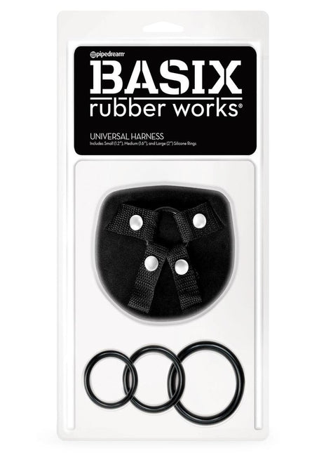 Basix Rubber Works Universal Harness Regular Size - Black