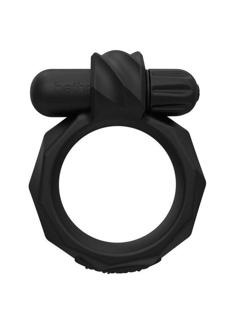 Bathmate Maximus Vibe 55 Rechargeable Silicone Cock Ring - Black