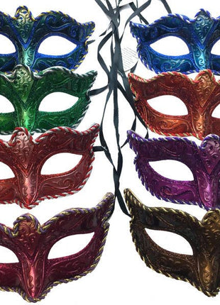 Metallic Swirl Masks - Assorted