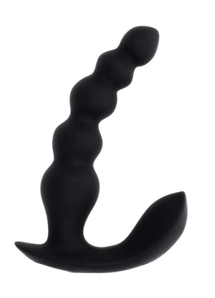 Bead Me Up Rechargeable Silicone Anal Beads with Remote Control - Black