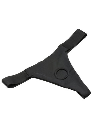 Bedroom Bliss ChÃ©rie Thong Strap-On Panty Harness - Black - Medium