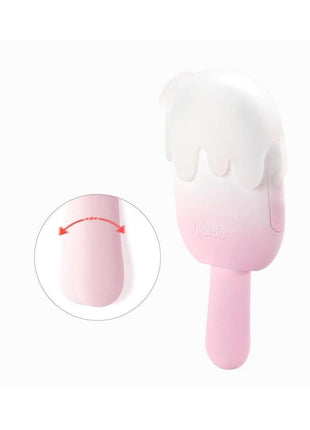 Bite Me Sucking Tapping and Vibrating Silicone Rechargeable Cream Pop Stimulator
