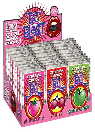 BJ Blast Oral Sex Candy Display (36 Per Display) - Assorted Flavors - Assorted Colors
