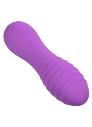 Bliss Liquid Silicone Ripple Rechargeable Vibrator with Clitoral Stimulator