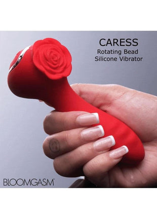 Bloomgasm Caress Rotating Bead Rechargeable Silicone Vibrator