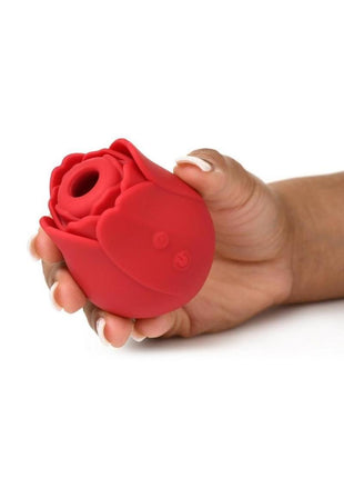 Bloomgasm Cyber Rose Sucking and Vibrating Digital Rechargeable Silicone Clitoral Stimulator
