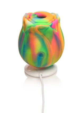 Bloomgasm Glow Rose Rechargeable Silicone Glow In The Dark Rose Clit Stimulator