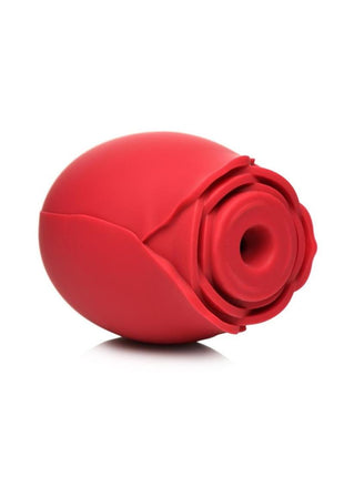 Bloomgasm Mystic Rose Rechargeable Silicone Sucking and Vibrating Clitoral Stimulator - Red