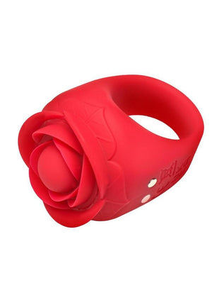 Bloomgasm Rose Ring Rechargeable Silicone Finger Vibrator