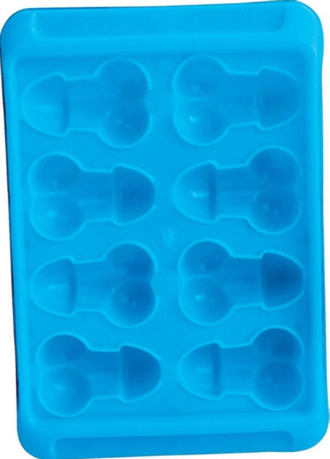 Blue Balls Penis Ice Tray - Blue - 2 Per Pack