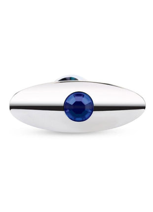Blue Line Bling Prostate Massager Plug 2.5in - Stainless