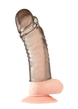 Ribbed Realistic Penis Enhancing Sleeve Extension