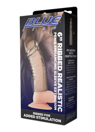 Ribbed Realistic Penis Enhancing Sleeve Extension