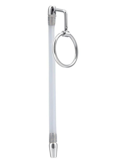 Blue Line Stainless Steel Cock Ring Catheter Urethral Plug