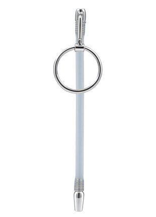 Blue Line Stainless Steel Cock Ring Catheter Urethral Plug