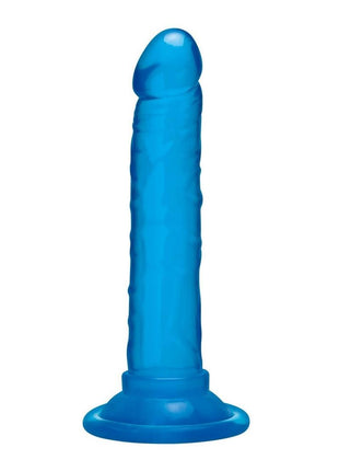 Blue Line Suction Cup Anal Dildo - Blue - 5.75in