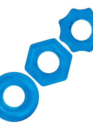 Blue Line Nuts & Bolts Stretch Cock Ring