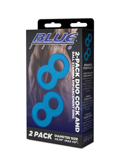 2-Pack Duo Cock And Ball Stamina Enhancement Ring