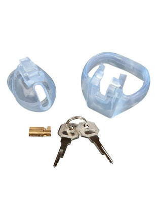 Blueline Small Dick Acrylic Mini Chastity Cage