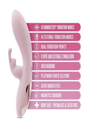 Blush Collection Morgan Rechargeable Silicone Rabbit Vibrator