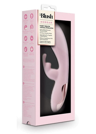 Blush Collection Morgan Rechargeable Silicone Rabbit Vibrator - Pink