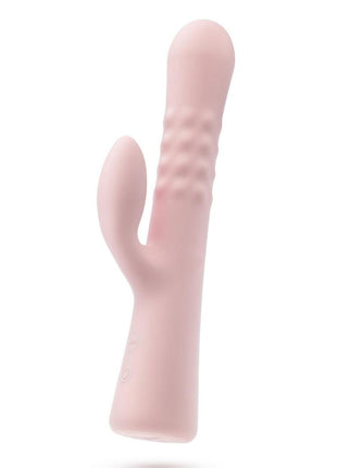 Blush Jaymie Rechargeable Silicone Rabbit Vibrator - Pink
