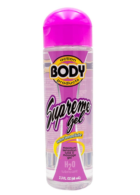 Body Action Supreme Gel Water Based Lubricant - 2.3 Oz