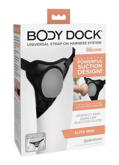 Body Dock Elite Mini Strap-On - Black/Gray/Grey