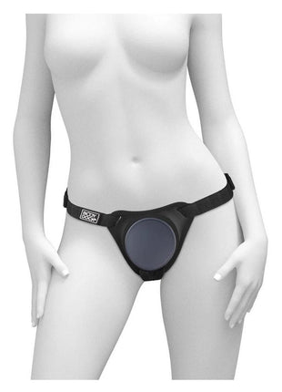 Body Dock Elite Strap-On - Black/Blue