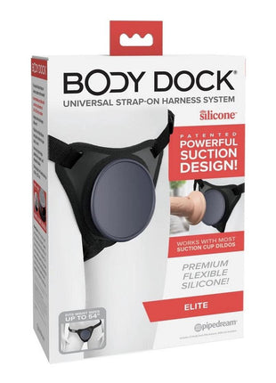 Body Dock Elite Strap-On - Black/Blue