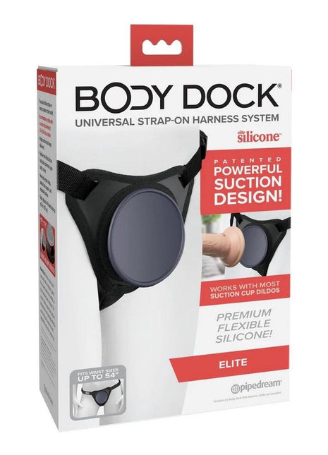 Body Dock Elite Strap-On - Black/Blue