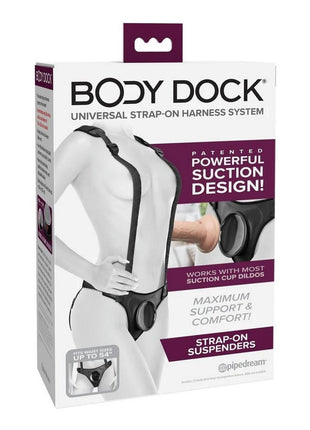 Body Dock Strap-On Suspenders - Black