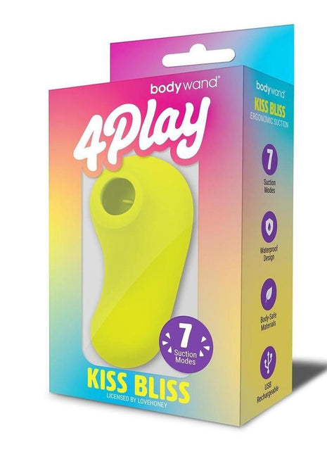 Bodywand 4play Petite Bliss Rechargeable Clitoral Stimulator - Yellow