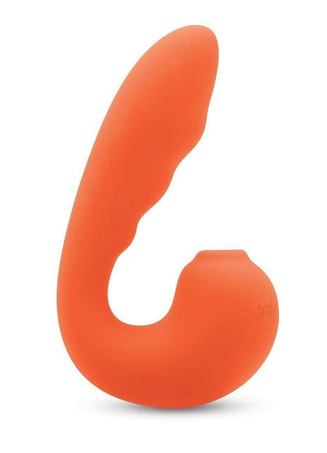 Bodywand 4play Suck and Buzz Rechargeable Clitoral Stimulator - Orange