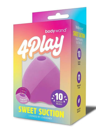 Bodywand 4play Sweet Suction Rechargeable Clitoral Stimulator - Purple