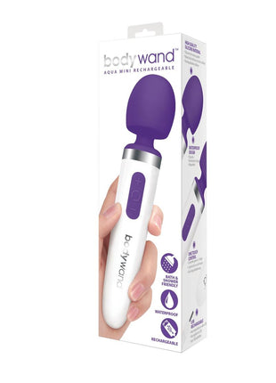 Bodywand Aqua Mini Rechargeable Silicone Wand Massager - Purple