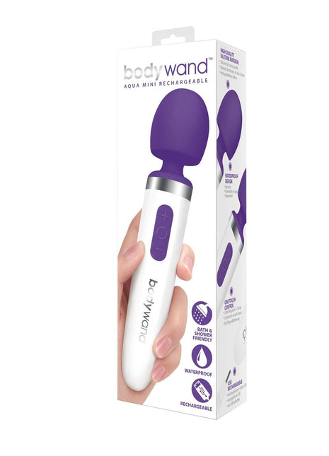 Bodywand Aqua Mini Rechargeable Silicone Wand Massager - Purple