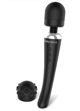 Bodywand Curve Rechargeable Silicone Wand Massager - Black