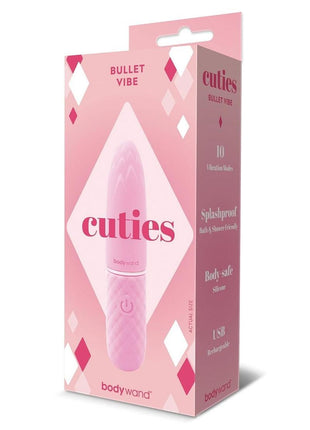 Bodywand Cuties Bullet Rechargeable Silicone Vibrator - Pink