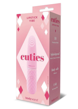 Bodywand Cuties Lipstick Rechargeable Silicone Bullet - Pink