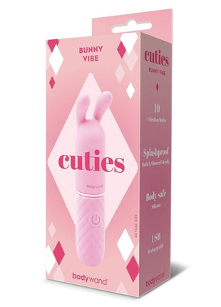 Bodywand Cuties Rabbit Rechargeable Silicone Rabbit Vibrator - Pink