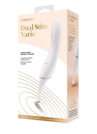 Bodywand Dual Stim Vario Silicone Vibrator - Gold/White