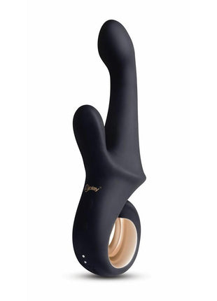 Bodywand G-Play Come Hither and Clitoral Rechargeable Silicone Vibrator - Black