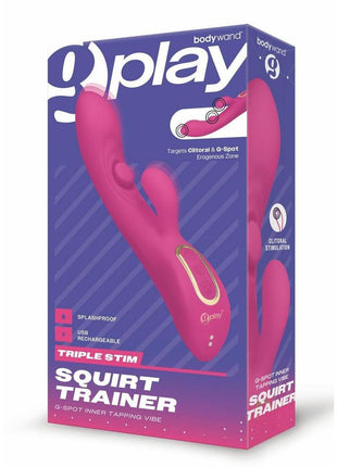 Bodywand G-Play Inner Tapping Rechargeable Silicone Vibrator - Pink