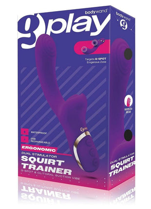 Bodywand G-Play Rechargeable Silicone G-Spot and Clitoral Vibrator - Purple