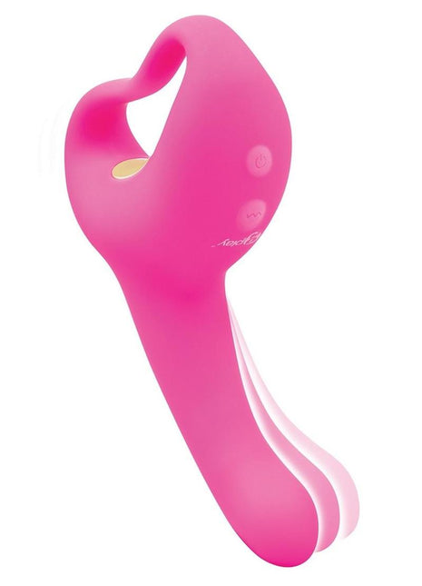 Bodywand G-Play Ultimate Ergonomic Rechargeable Silcone Come Hither Squirt Trainer with Clitoral Stimulator - Pink
