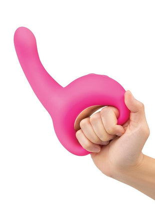 Bodywand G-Play Ultimate Ergonomic Rechargeable Silcone Come Hither Squirt Trainer with Clitoral Stimulator