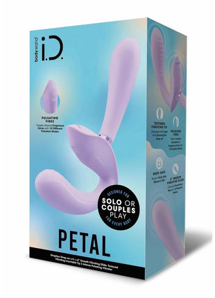 Bodywand I.d. Petal Rechargeable Silicone Strapless Strap-On - Lilac
