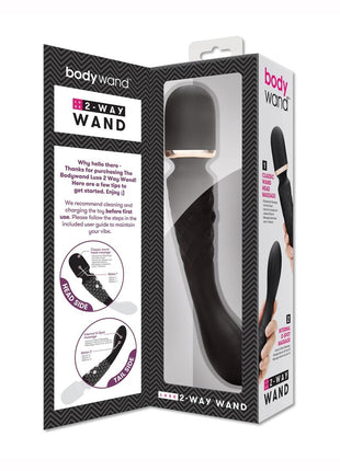 Bodywand Luxe 2-Way Wand Massager - Black - Large