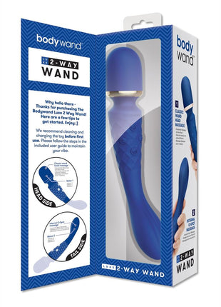 Bodywand Luxe 2-Way Wand Massager - Blue - Large